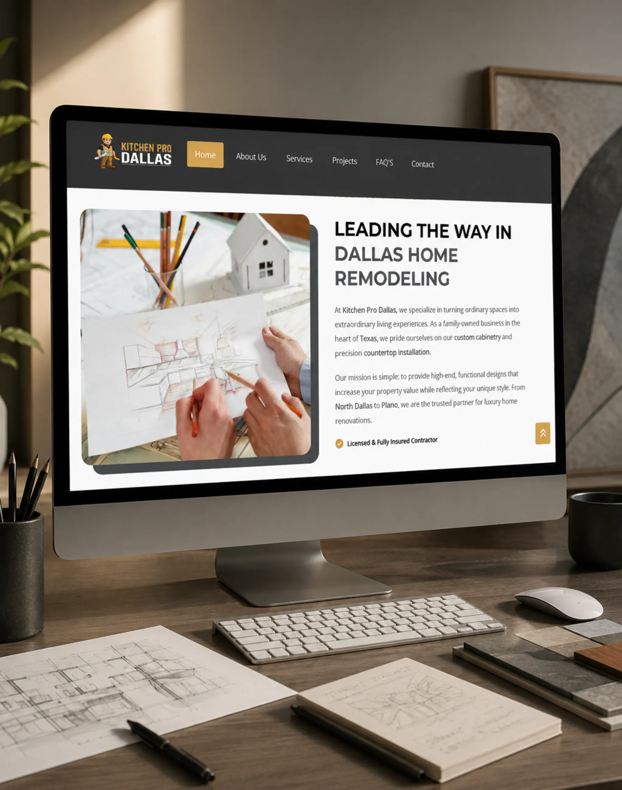 Website brand strategy planning for a custom business website